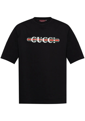 Gucci logo-print cotton T-shirt - Black