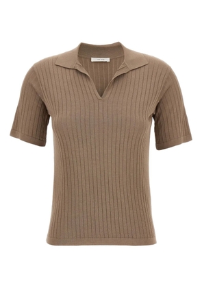 The Row ribbed short-sleeve t-shirt - Neutrals