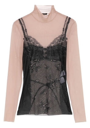 Balenciaga trompe-l'oeil top - Neutrals