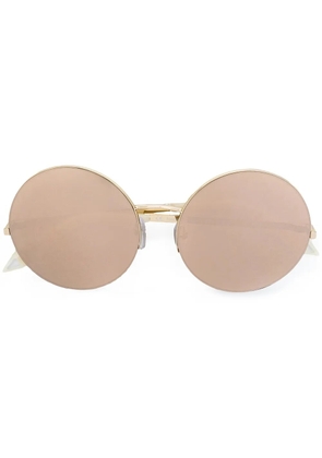 Victoria Beckham Eyewear supra round sunglasses - Metallic