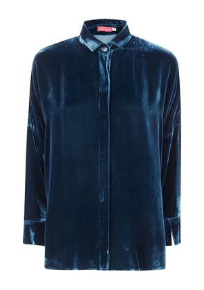 Bianco Levrin velvet shirt - Green
