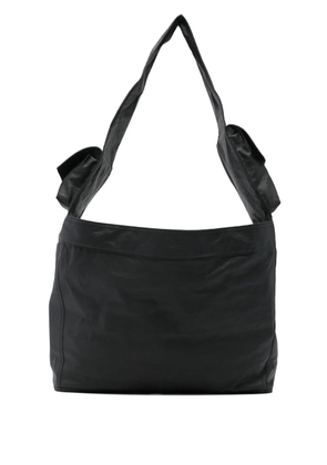 Y-3 large Newspaper flap-pocket tote bag - Black