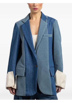 Jejia Birkin corduroy panelled jacket - Blue