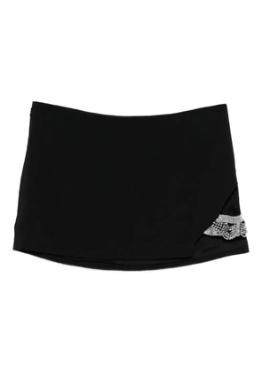 Amen beaded-embellished panel mini skirt - Black