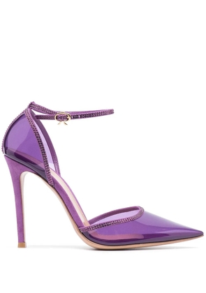 Gianvito Rossi Crystal Sabin 110mm pumps - Purple
