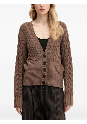 Miss Sixty button-fastening cardigan - Brown