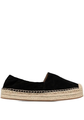 BOSS jute-platform espadrilles - Black
