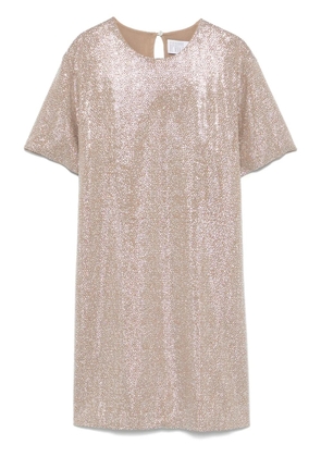 Giuseppe Di Morabito crystal-embellished mini dress - Neutrals
