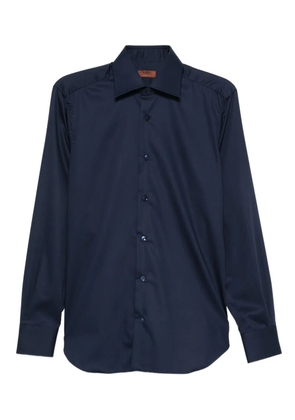 Barba long-sleeve button-down shirt - Blue