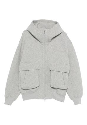 Feng Chen Wang cotton-blend hooded jacket - Grey