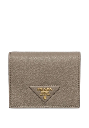 Prada small triangle-logo wallet - Neutrals