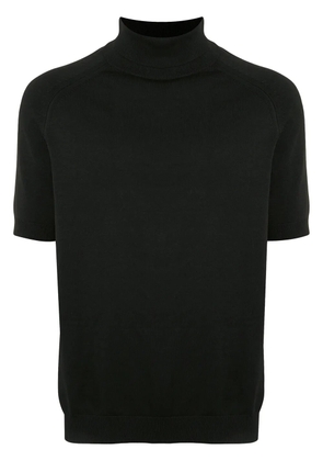 Ports V short sleeved roll-neck top - Black