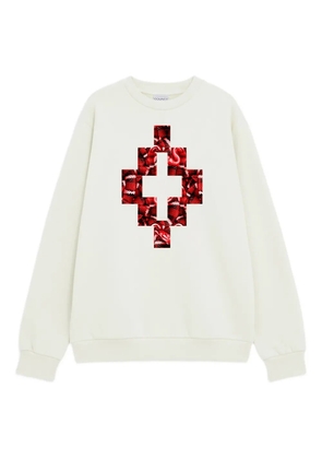 COUNTY OF MILAN snake-graphic sweatshirt - White
