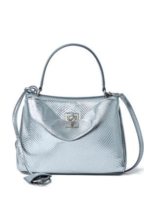 Balenciaga croc-embossed rodeo mini tote bag - Silver