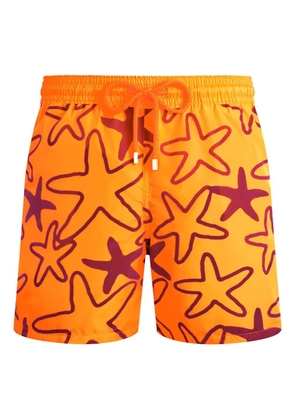 Vilebrequin Flocked Starlettes swim shorts - Orange