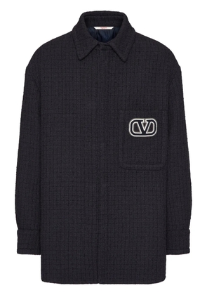 Valentino Garavani VLogo Signature tweed shirt jacket - Black