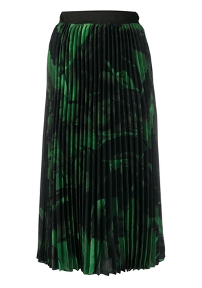 Off-White brushstroke plissé skirt - Green