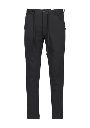 Hannes Roether drawstring tailored trousers - Black