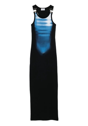 Jean Paul Gaultier swimsuit-print maxi dress - Black