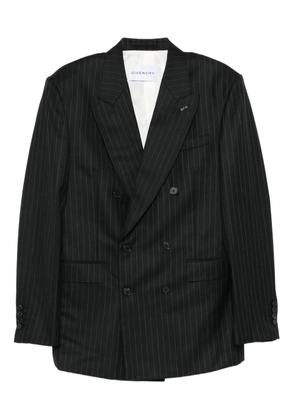 Givenchy stripe-pattern double-breasted blazer - Black
