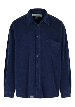 ERL corduroy patch-pocket shirt - Blue