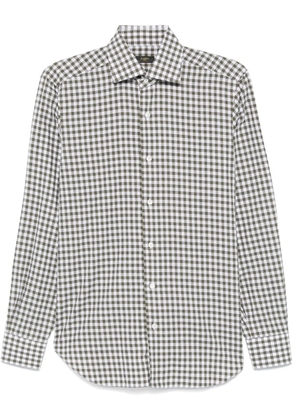 Barba check-print shirt - Green