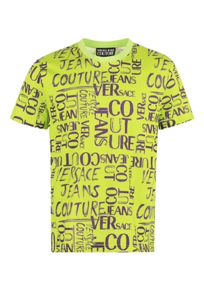 Versace Jeans Couture logo-print cotton T-shirt - Green