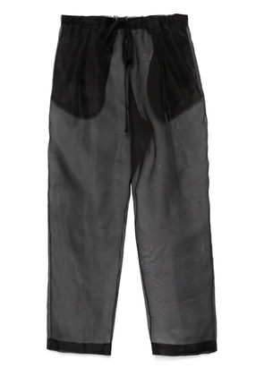 KHAITE silk trousers - Black