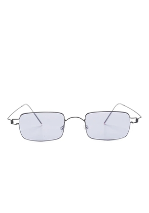 Lindberg rimless rectangle-frame sunglasses - Black