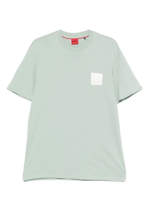 HUGO square-logo T-shirt - Green