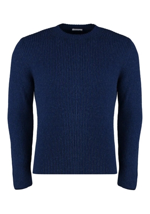 Malo crew-neck camel sweater - Blue