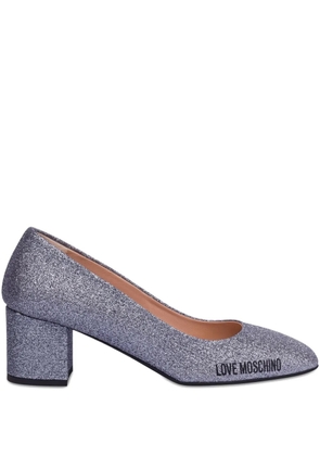 Love Moschino glitter pumps - Grey