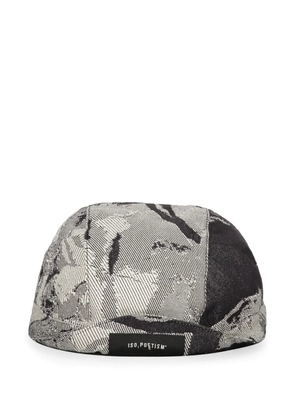 ISO.POETISM patterned-jacquard cap - Black