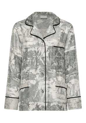 Pierre-Louis Mascia landscape-print shirt - Grey
