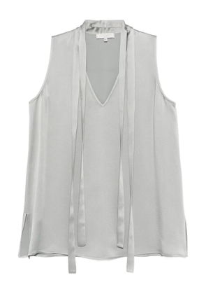 Antonelli Abelia tie-neck blouse - Grey