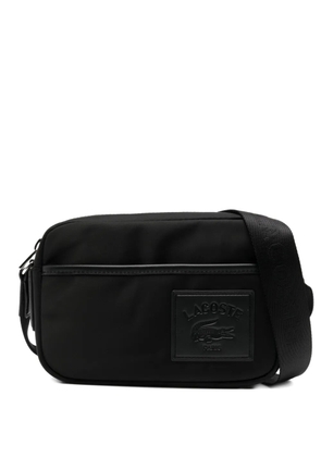 Lacoste logo-plaque satchel bag - Black