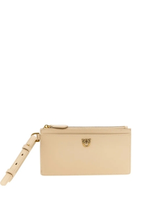 PINKO leather cardholder - Neutrals