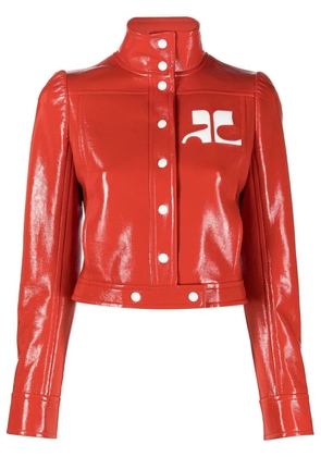 Courrèges Vinyl Reedition cropped jacket - Red