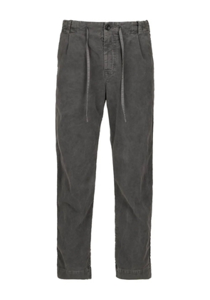 Hannes Roether drawstring pleated trousers - Grey