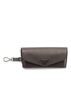 Prada Eyewear Saffiano leather glasses case - Grey