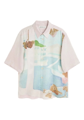 OUR LEGACY Beyond graphic-print short-sleeve shirt - Pink