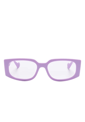 Gucci Eyewear Double G rectangle-frame sunglasses - Purple