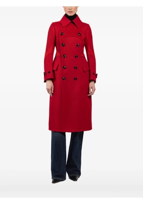 Shiro Sakai button-up double-breasted coat - Red