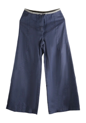 Baserange Arthur drawstring wide-leg trousers - Blue