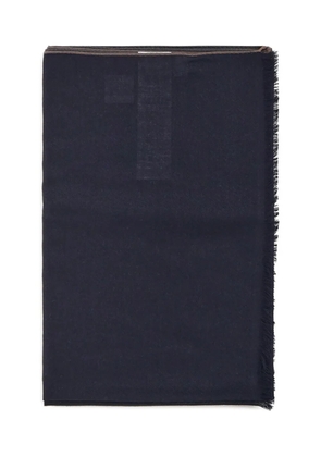 Eleventy fringed scarf - Blue