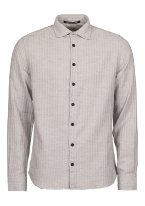 Hannes Roether herringbone buttoned shirt - Grey