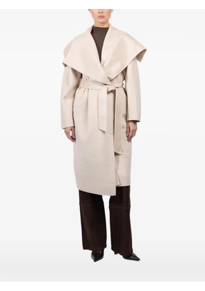 LARA belted oversized coat - Neutrals