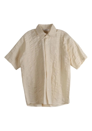 ELISE Joan crinkled cotton shirt - Neutrals