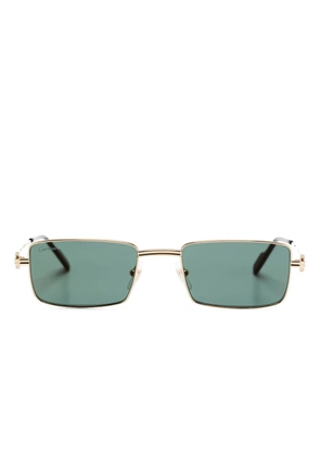 Cartier Eyewear rectangle-frame sunglasses - Gold