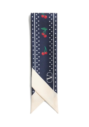 Valentino Garavani Cherryfic bandeau scarf - Blue